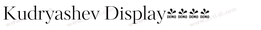 Kudryashev Display字体转换